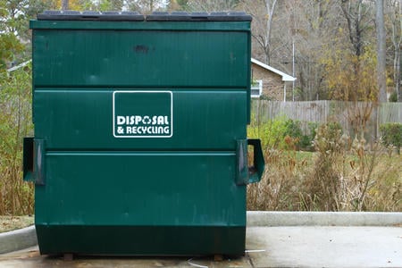 Dumpster pad cleaning