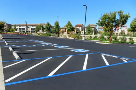 Parking lot striping